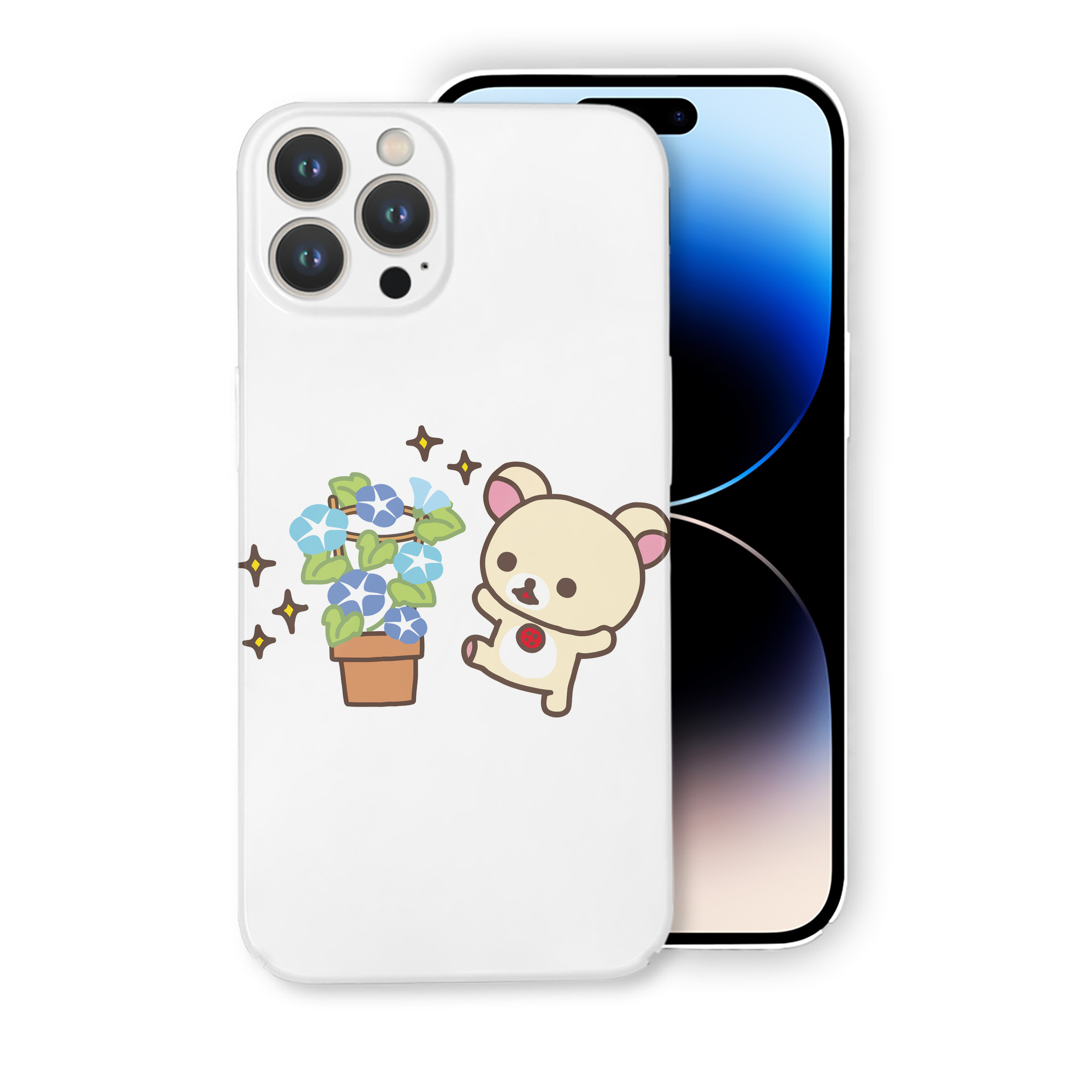 （画像用） リラックマ リラックマ キイロイトリ Rilakkuma Korilakkuma Kiiroitori 【iPhone 14シリーズ対応】ハードケース
